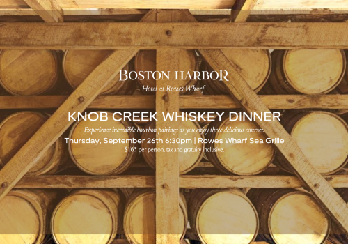 Knob Creek Whiskey Dinner, Thursday September 26th at 6:30PM Promotional header image